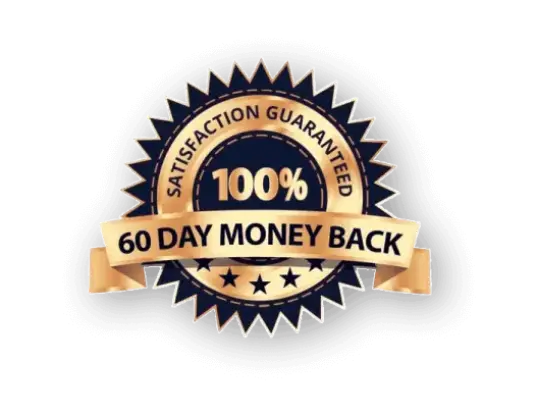 60-day money-back guarantee badge